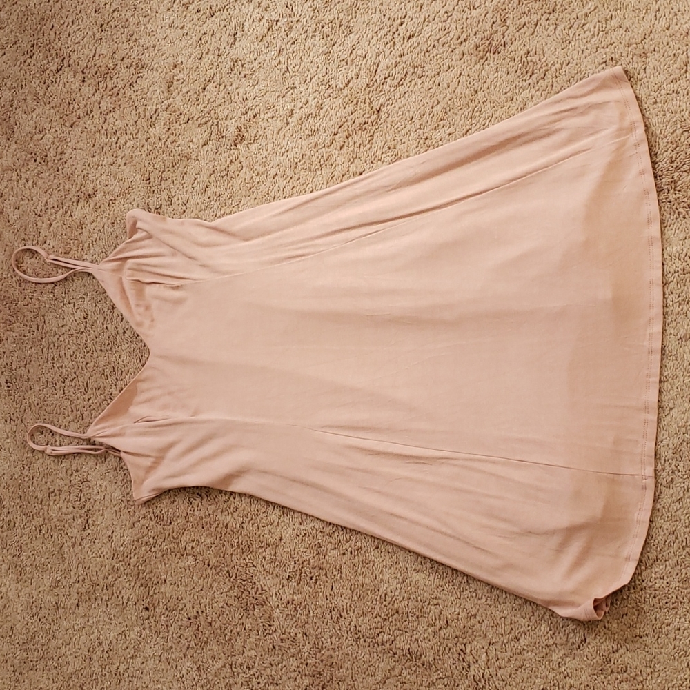 Brigitte Bailey low back blush lined dress szL